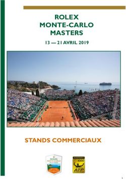 ROLEX MONTE-CARLO MASTERS - STANDS COMMERCIAUX 13 - 21 AVRIL 2019