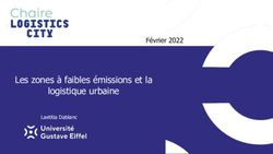 Les zones à faibles émissions et la logistique urbaine - Février 2022 - Laboratoire ...