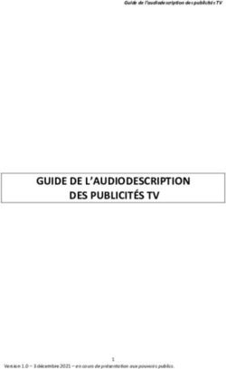 GUIDE DE L'AUDIODESCRIPTION DES PUBLICIT&Eacute;S TV