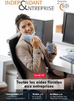 Toutes les aides fiscales aux entreprises - Covid-19 - Magazine du - SDI
