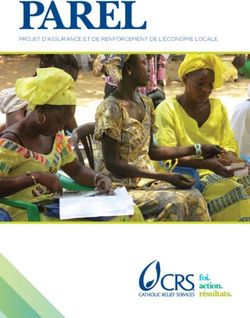 PAREL PROJET D'ASSURANCE ET DE RENFORCEMENT DE L'&Eacute;CONOMIE LOCALE - Catholic ...