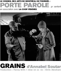 GRAINS d'Annabel Soutar - PORTE PAROLE présentent LE CONSEIL DES ARTS DE MONTRÉAL EN TOURNÉE et