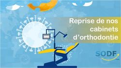 Reprise de nos cabinets d'orthodontie