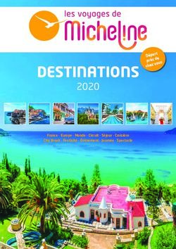 DESTINATIONS 2020 t - Les Voyages de Micheline