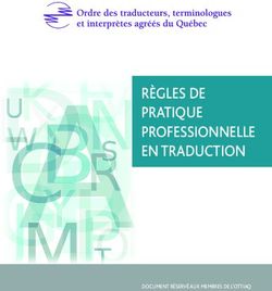 RÈGLES DE PRATIQUE PROFESSIONNELLE EN TRADUCTION - DOCUMENT RÉSERVÉ AUX MEMBRES DE L'OTTIAQ