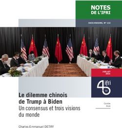 Le dilemme chinois de Trump à Biden - Un consensus et trois visions du monde Charles-Emmanuel DETRY - Institut français ...