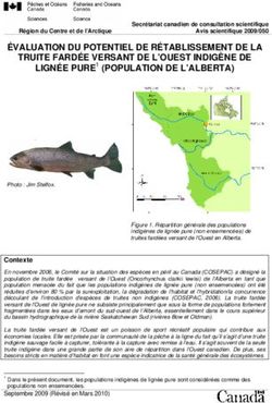ÉVALUATION DU POTENTIEL DE RÉTABLISSEMENT DE LA - Canada.ca