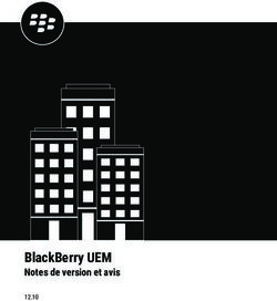 BLACKBERRY UEM NOTES DE VERSION ET AVIS 12.10 - BLACKBERRY DOCS