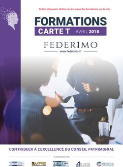 FORMATIONS CARTE T AVRIL 2018 - FEDERIMO