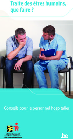 Traite des êtres humains, que faire ? - Conseils pour le personnel hospitalier