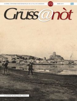 172 www.ville-gruissan.fr - JOURNAL D'INFORMATIONS MUNICIPALES DE LA VILLE DE GRUISSAN