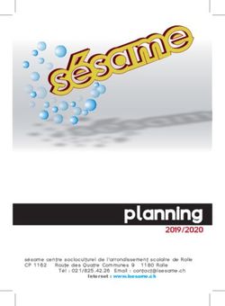 Planning 2019/2020 Internet : www.isesame.ch - sésame centre socioculturel ...