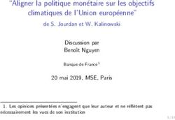 Aligner la politique mon etaire sur les objectifs climatiques de l'Union europ eenne