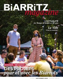 Pour et avec les Biarrots - DES PROJETS - La Ville - Ville de Biarritz