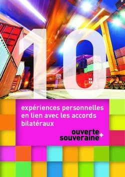 Expériences personnelles en lien avec les accords bilatéraux