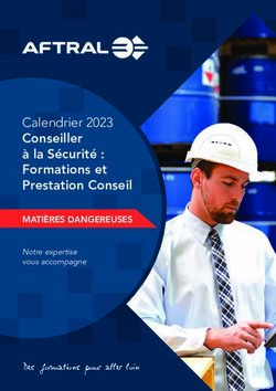 Conseiller à la Sécurité : Formations et Prestation Conseil - Calendrier 2023 MATIÈRES DANGEREUSES