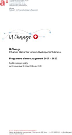 U Change Initiatives étudiantes vers un développement durable