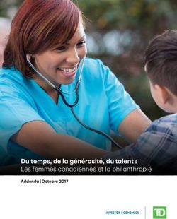Du temps, de la générosité, du talent : Les femmes canadiennes et la philanthropie - Addenda | Octobre 2017