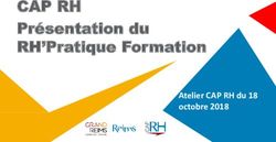 Atelier CAP RH du 18 octobre 2018 - CAP RH Présentation du RH'Pratique Formation - UFICT CGT Grand Reims