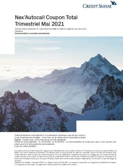 Nex'Autocall Coupon Total Trimestriel Mai 2021 - Nexo Capital