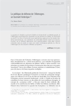 La politique de d&eacute;fense de l'Allemagne : un tournant historique ?