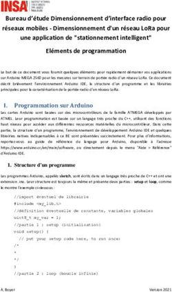 BUREAU D'&Eacute;TUDE DIMENSIONNEMENT D'INTERFACE RADIO POUR R&Eacute;SEAUX MOBILES - DIMENSIONNEMENT D'UN R&Eacute;SEAU LORA POUR UNE APPLICATION DE "STATIONNEMENT ...