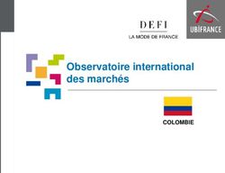 Observatoire international des marchés - COLOMBIE - DEFI La Mode de France