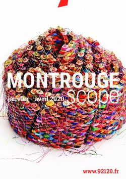 Scope MONTROUGE janvier - avril 2020 - Ville de Montrouge