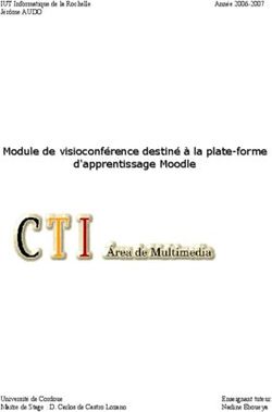 Module de visioconférence destiné à la plate-forme d'apprentissage Moodle