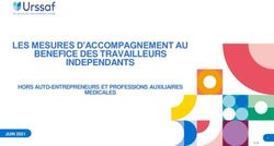 LES MESURES D'ACCOMPAGNEMENT AU BENEFICE DES TRAVAILLEURS INDEPENDANTS - HORS AUTO-ENTREPRENEURS ET PROFESSIONS AUXILIAIRES MEDICALES