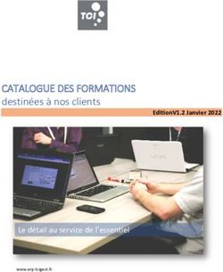 CATALOGUE DES FORMATIONS - destinées à nos clients - Le détail au service de l'essentiel