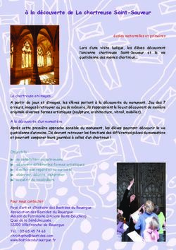 À la découverte de La chartreuse Saint-Sauveur