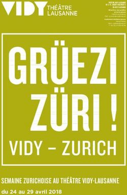 SEMAINE ZURICHOISE AU TH&Eacute;&Acirc;TRE VIDY-LAUSANNE - du 24 au 29 avril 2018