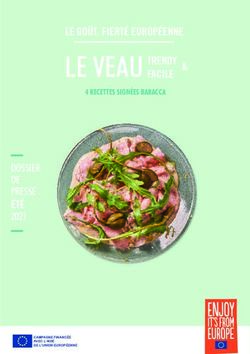 LE VEAU LE GOÛT, FIERTÉ EUROPÉENNE TRENDY FACILE