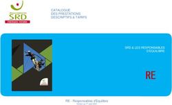 RERERERE - CATALOGUE DES PRESTATIONS DESCRIPTIFS & TARIFS - SRD Energies