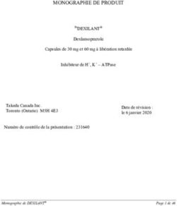 MONOGRAPHIE DE PRODUIT - Takeda