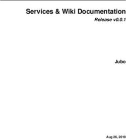 Services & Wiki Documentation - Release v0.0.1 Jubo - Read the Docs