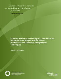 Sur les politiques publiques - Centre de collaboration nationale et la sant&eacute; - CCNPPS