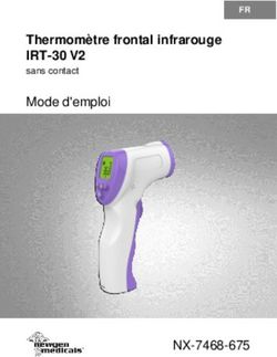 Thermomètre frontal infrarouge - IRT-30 V2 Mode d'emploi - NX-7468-675