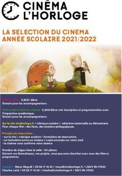 LA SELECTION DU CINEMA ANNÉE SCOLAIRE 2021/2022 - CINÉMA L'HORLOGE