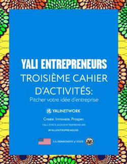 YALI ENTREPRENEURS TROISIÈME CAHIER D'ACTIVITÉS: Pitcher votre idée d'entreprise