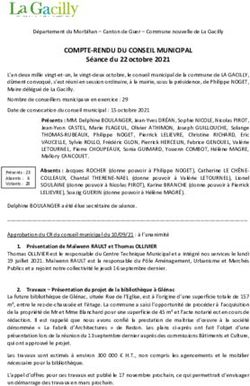 COMPTE-RENDU DU CONSEIL MUNICIPAL - S&eacute;ance du 22 octobre 2021 - La Gacilly