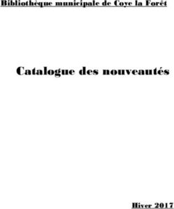 Catalogue des nouveautés - Bibliothèque municipale de Coye la Forêt - Hiver 2017 - COYE LA FORET