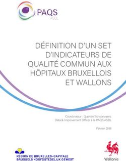 DÉFINITION D'UN SET D'INDICATEURS DE QUALITÉ COMMUN AUX HÔPITAUX BRUXELLOIS ET WALLONS - Coordinateur : Quentin Schoonvaere, Data & Improvement ...