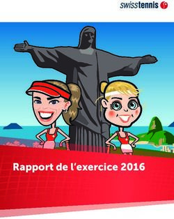 Rapport de l'exercice 2016 - SwissTennis