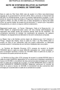 NOTE DE SYNTHESE RELATIVE AU RAPPORT AU CONSEIL DE TERRITOIRE - D&eacute;lib&eacute;rations M&eacute;tropole Aix Marseille Provence