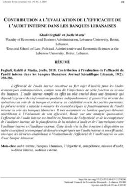 CONTRIBUTION A L'EVALUATION DE L'EFFICACITE DE L'AUDIT INTERNE DANS LES BANQUES LIBANAISES