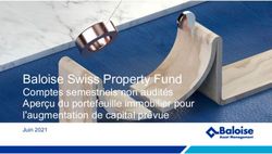 Baloise Swiss Property Fund - Comptes semestriels non audit&eacute;s Aper&ccedil;u du portefeuille immobilier pour l'augmentation de capital pr&eacute;vue Juin 2021 ...