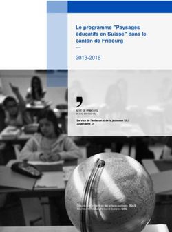 Le programme "Paysages éducatifs en Suisse" dans le canton de Fribourg 2013-2016 - Etat de Fribourg