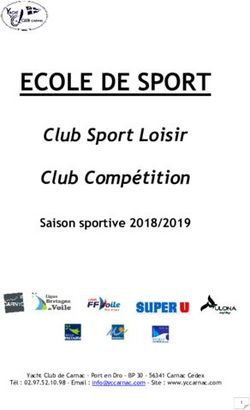 ECOLE DE SPORT Club Sport Loisir Club Comp&eacute;tition - Saison sportive 2018/2019 - Yacht Club de Carnac